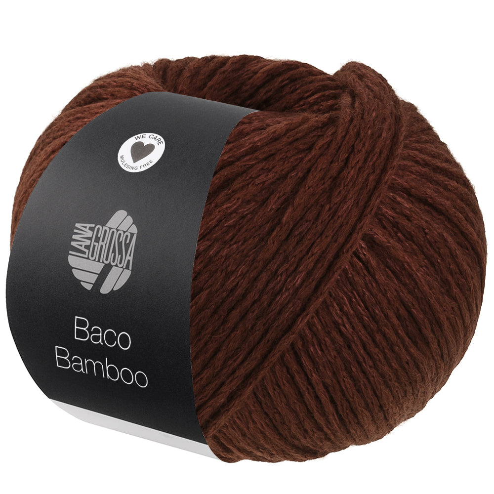 Lana Grossa Baco Bamboo - 13 - Brun rouge