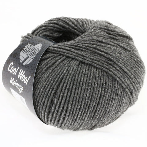 Lana Grossa Cool wool 0412-gris foncé chiné