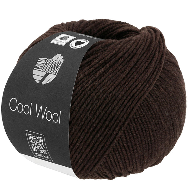 Lana Grossa Cool wool 2113 brun foncé