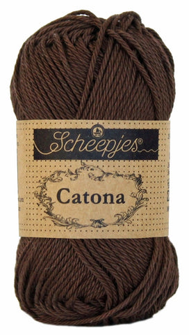 Scheepjes Catona 63 Black Coffee 162