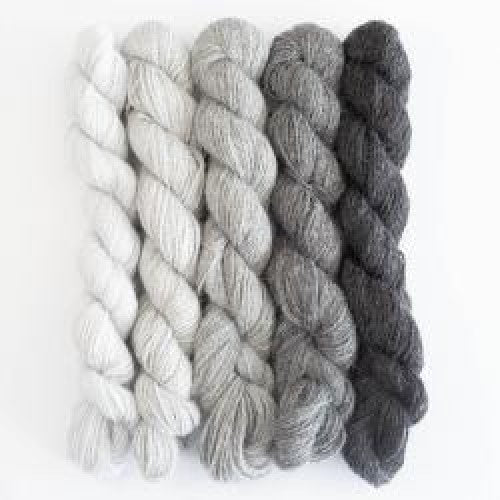 BC Garn Babyalpaca Mini Set Shades of Grey